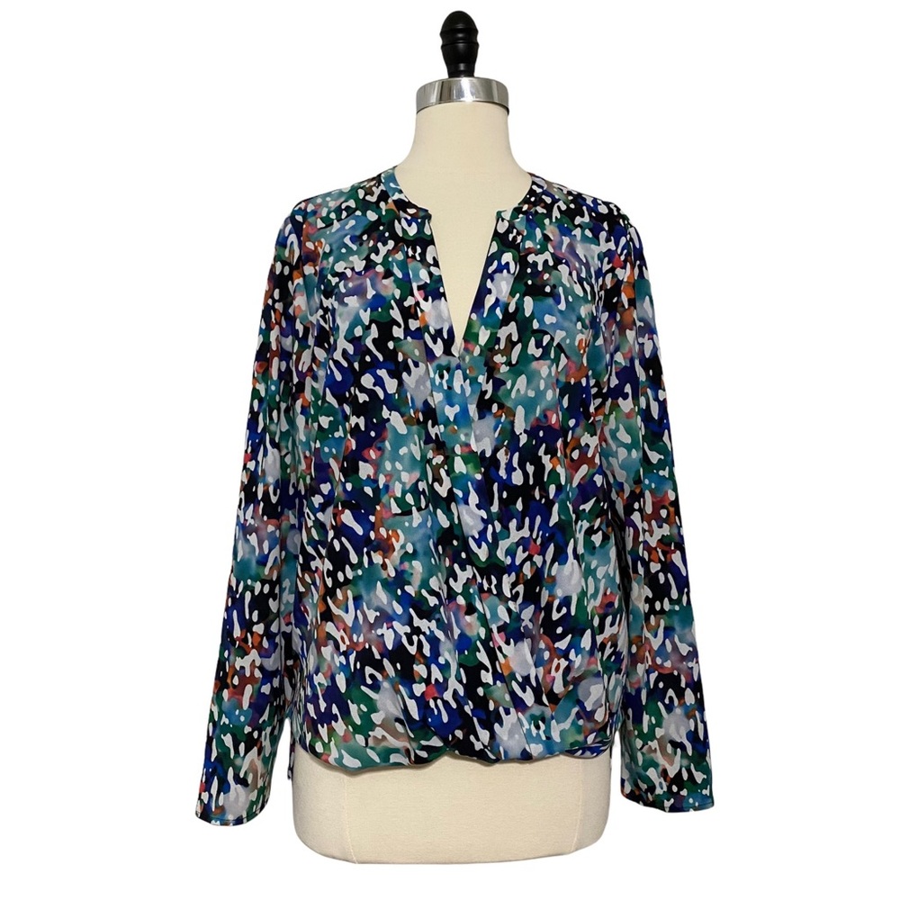 Cooper & Ella Isla Print Wrap Blouse